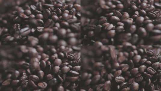 精品咖啡豆展示升格高清在线视频素材下载