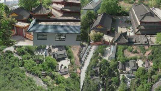 合集_西安牛头禅寺4k航拍高清在线视频素材下载