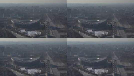北京延时鸟瞰中轴线国贸CBD鸟巢体育馆8高清在线视频素材下载