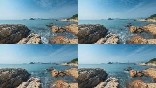 惠州大亚湾黄金海岸延时高清在线视频素材下载