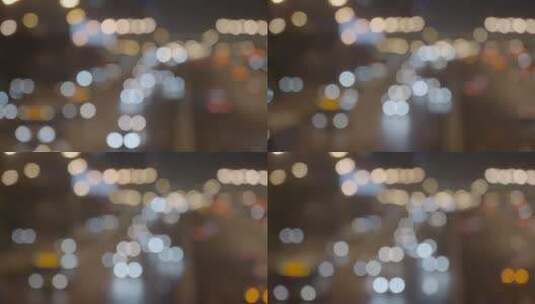 城市夜景 夜景车流高清在线视频素材下载