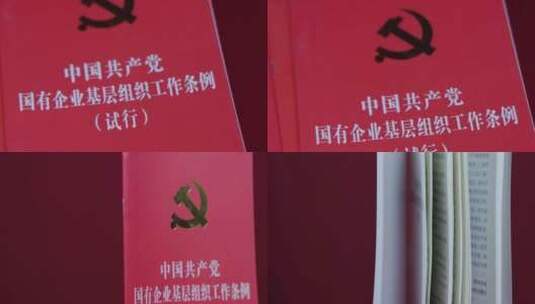 4k中国共产党国有企业基层组织工作条例高清在线视频素材下载