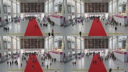 北京顺义新国际博览中心展会延时视频素材高清在线视频素材下载