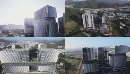 深圳光明科学城科技大楼4K航拍高清在线视频素材下载