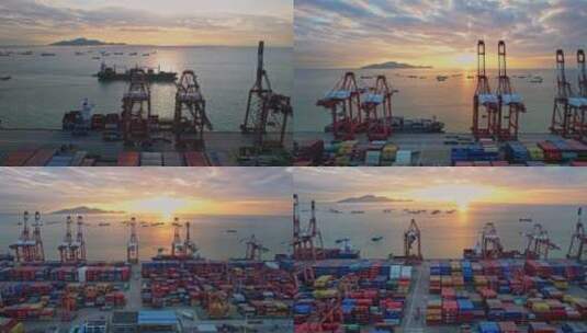 进口贸易 货运 海运 船运高清在线视频素材下载