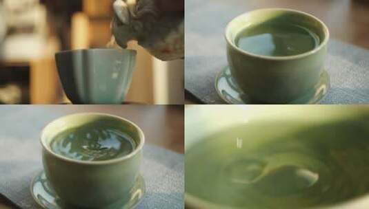 品茶绿茶高清在线视频素材下载