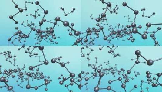 分子结构的展示高清在线视频素材下载