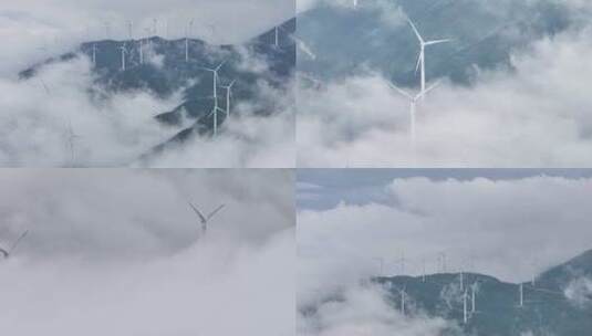 【风能发电合集】风力航拍发电新能源宣传片高清在线视频素材下载