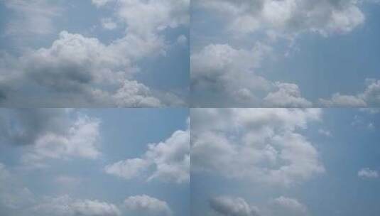 云朵飘过白云延时云层气象天气中午天空风景高清在线视频素材下载