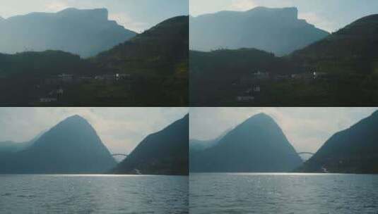 长江三峡巫山诗意秀丽风景高清在线视频素材下载