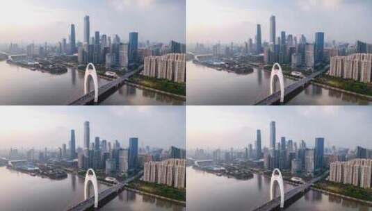 广州_猎德大桥广州地标002高清在线视频素材下载