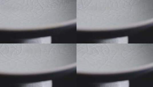 冰裂纹陶瓷瓷器细节特写高清在线视频素材下载