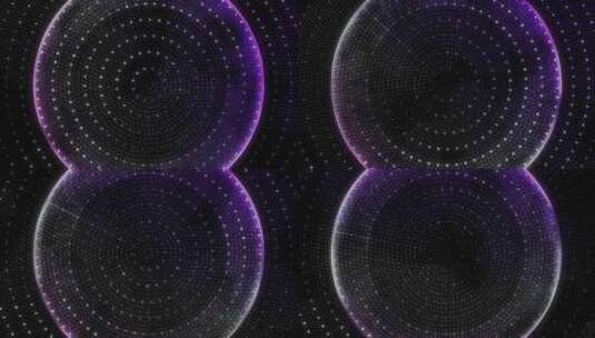 随机圆圈粒子闪烁动画。粒子发光圆圈动画高高清在线视频素材下载