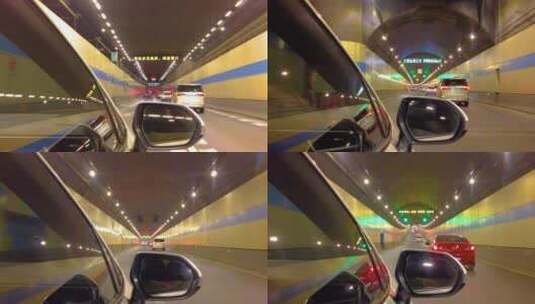 汽车在隧道里行驶视频素材高清在线视频素材下载