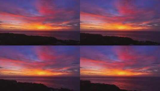 乌鲁瓦图海滩的日落。高清在线视频素材下载