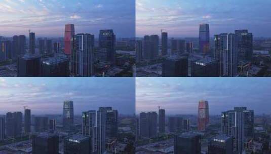 中国广东省广州市白云区中国南方航空大厦高清在线视频素材下载
