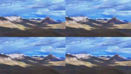 西藏高原阳光下的山川河流高清在线视频素材下载