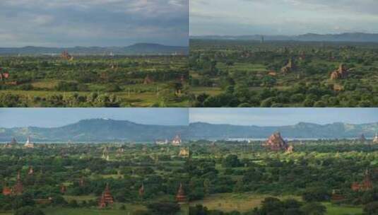 缅甸旅行 蒲甘 千佛塔 东南亚旅游高清在线视频素材下载