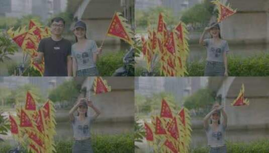 龙舟比赛队伍龙舟端午节高清在线视频素材下载