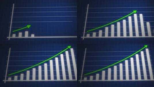 财务增长图和业务成功概念高清在线视频素材下载