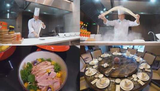 高档酒店 餐饮 甜点 拉面 美食高清在线视频素材下载