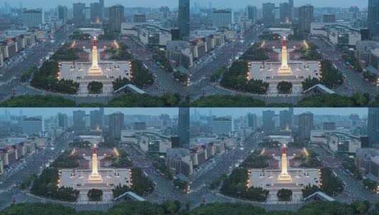 南昌八一广场升旗仪式高清在线视频素材下载