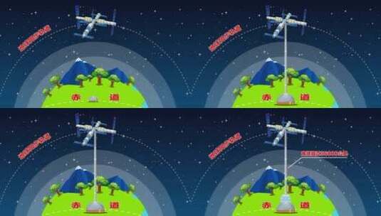 太空电梯MG动画高清AE视频素材下载