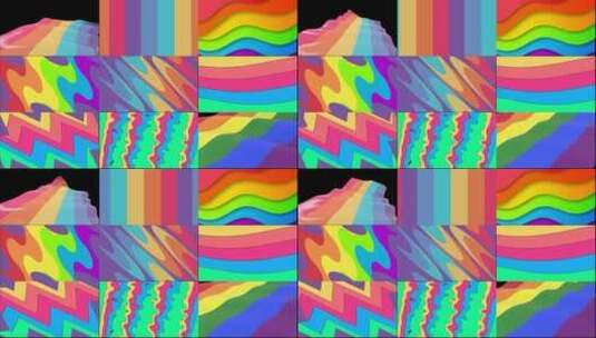  MG图形彩虹主题包装背景动画AE模板高清AE视频素材下载