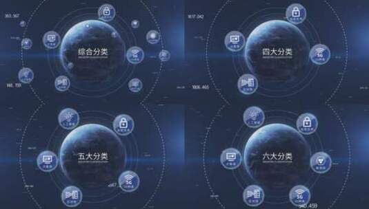 宇宙空间星球科技分类高清AE视频素材下载