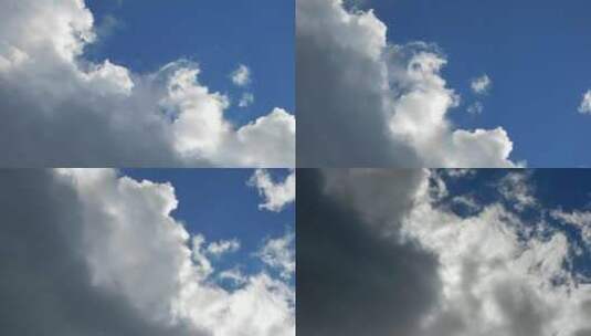 蓝天上的云层景观高清在线视频素材下载