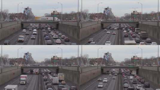 车辆在道路上行驶延时镜头高清在线视频素材下载