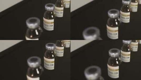 生产线上的冠状病毒认证疫苗高清在线视频素材下载