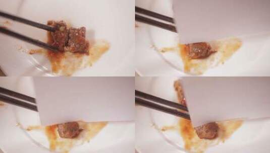 一筷子牛肉 (5)高清在线视频素材下载