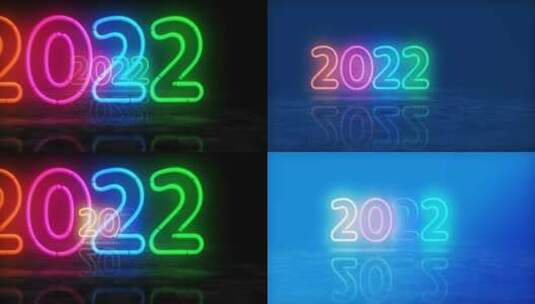 发光霓虹灯的文字2022高清在线视频素材下载