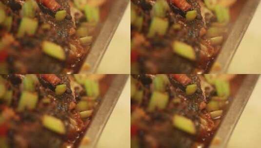 网红美食豆豉烤鱼高清在线视频素材下载