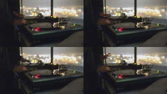 DJ在夜总会播放音乐高清在线视频素材下载