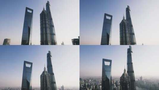 上海金融中心摩天大楼高清在线视频素材下载