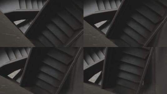 旋转的楼梯特写高清在线视频素材下载
