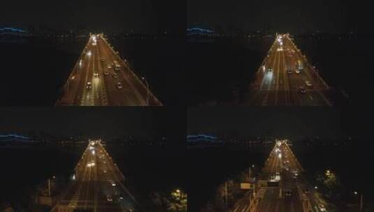 无锡蠡湖大桥车流高清在线视频素材下载