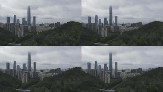 云雾中的城市高清在线视频素材下载