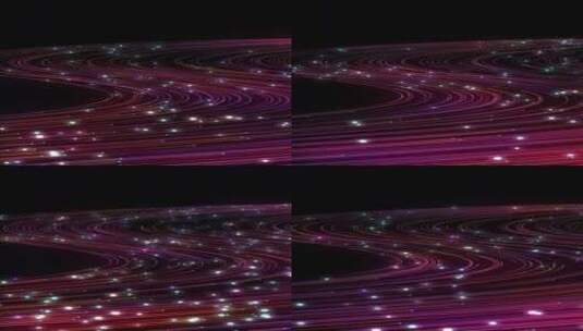 全息紫色粒子线条河流高清在线视频素材下载