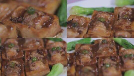 【镜头合集】国宴美食豆腐酿肉2高清在线视频素材下载