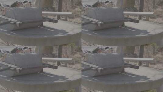 东北农村的石磨石碾高清在线视频素材下载