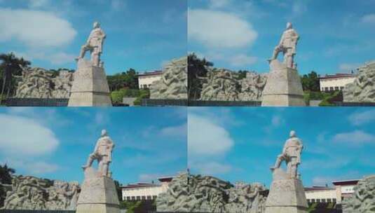 广西革命纪念馆雕塑高清在线视频素材下载