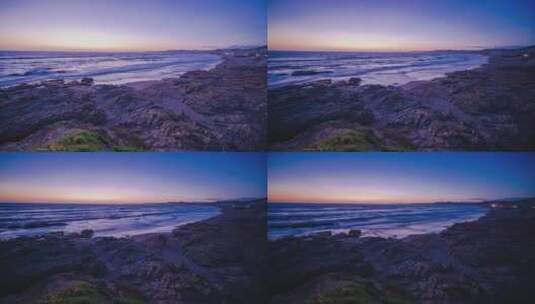 海边日落延时摄影高清在线视频素材下载