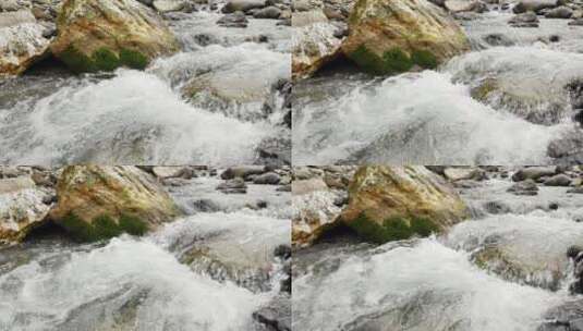 夏日山涧溪流清凉舒心高清在线视频素材下载