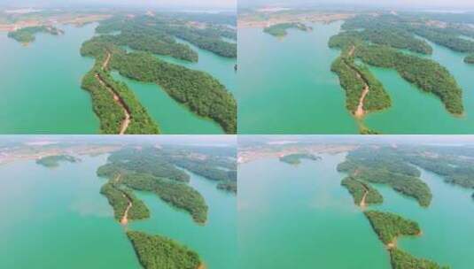 千岛湖泊高清在线视频素材下载