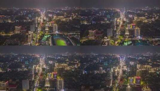 福州五四路夜景城市宣传高清在线视频素材下载