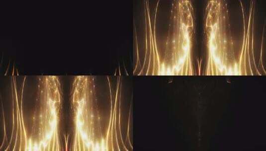 黑色背景粒子特效高清在线视频素材下载