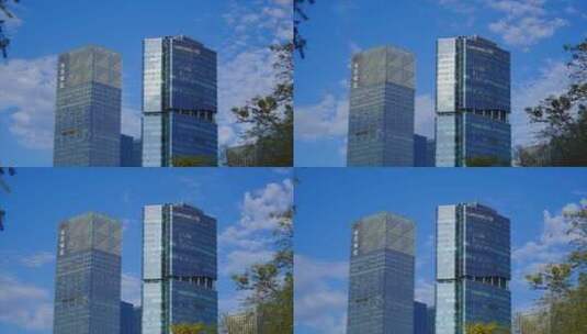 深圳罗湖水贝珠宝高楼建筑吉盟延时高清在线视频素材下载